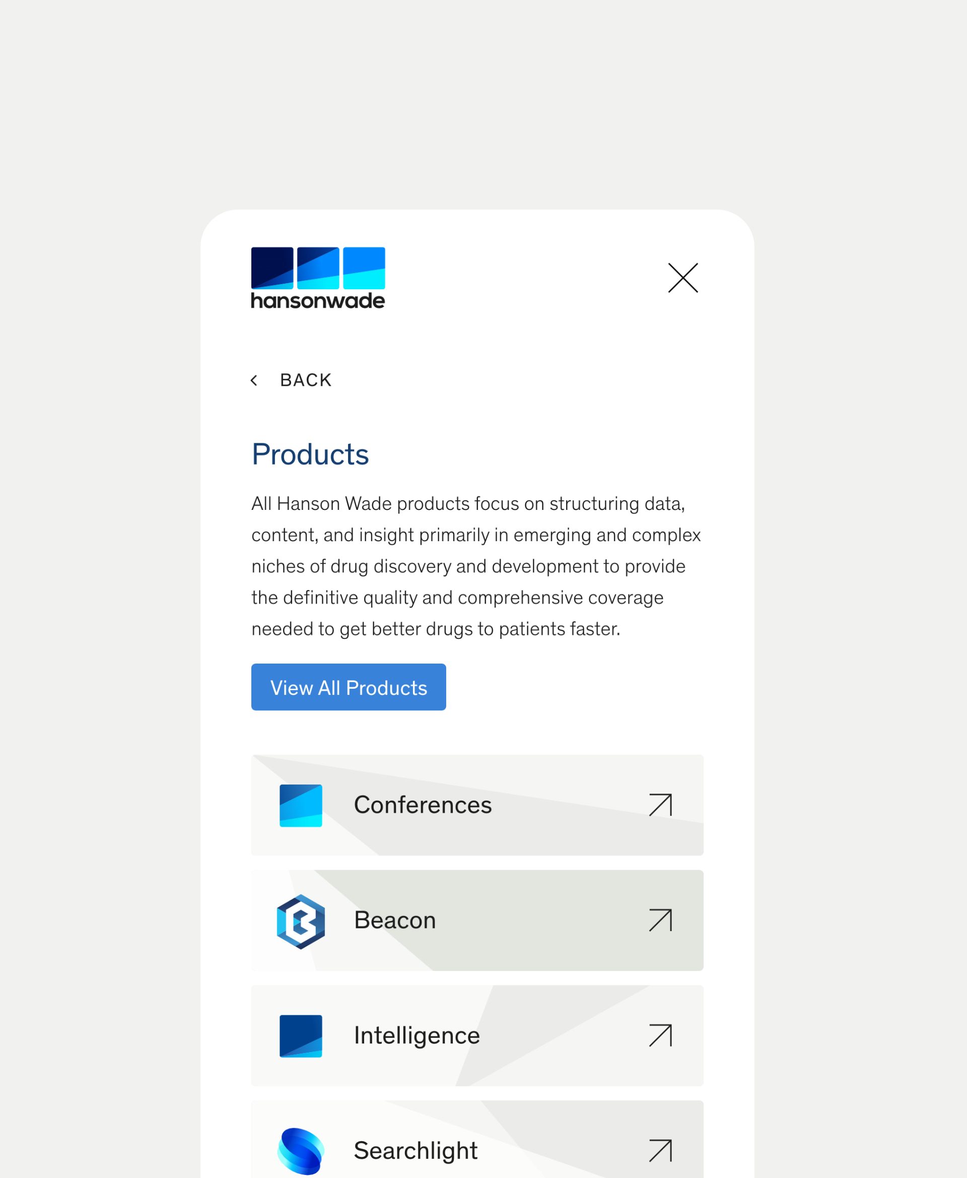 Pharma web development screenshot