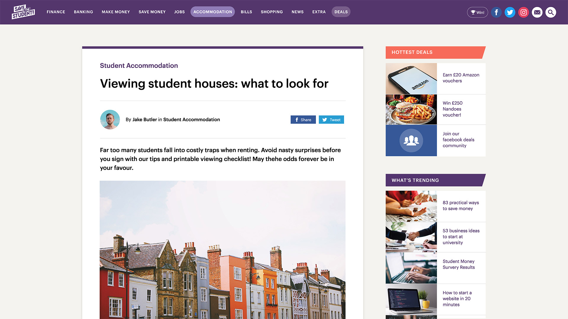 Viewing student houses: what to look for article