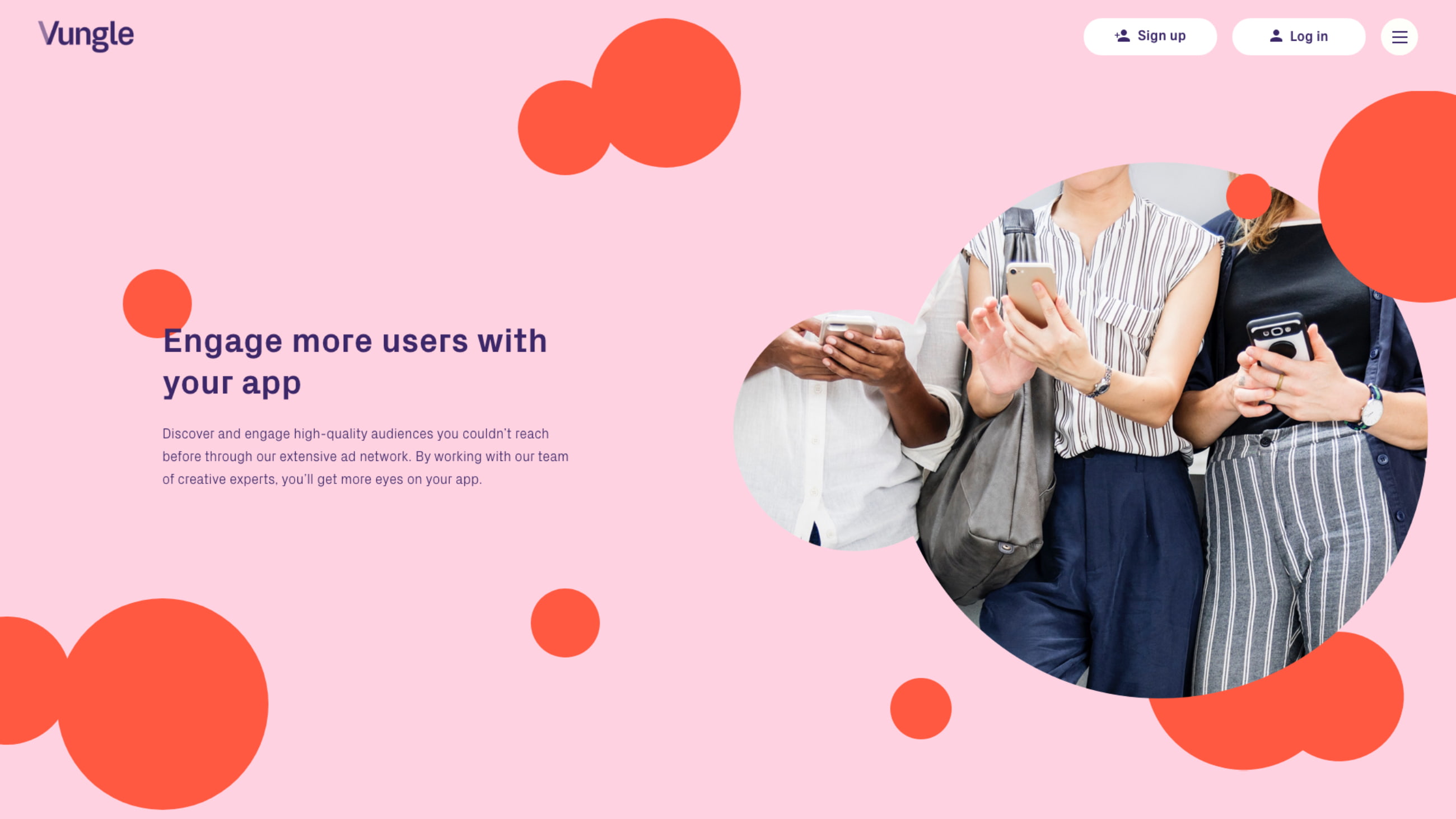 Engage more users with your app section of the advertise page