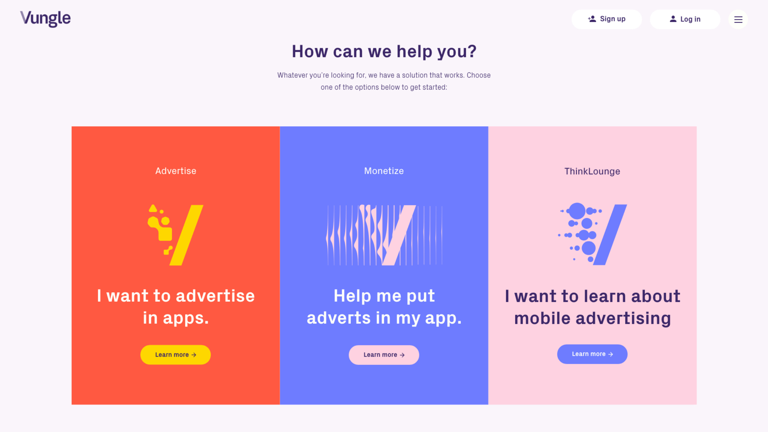 How can we help you? call to action buttons