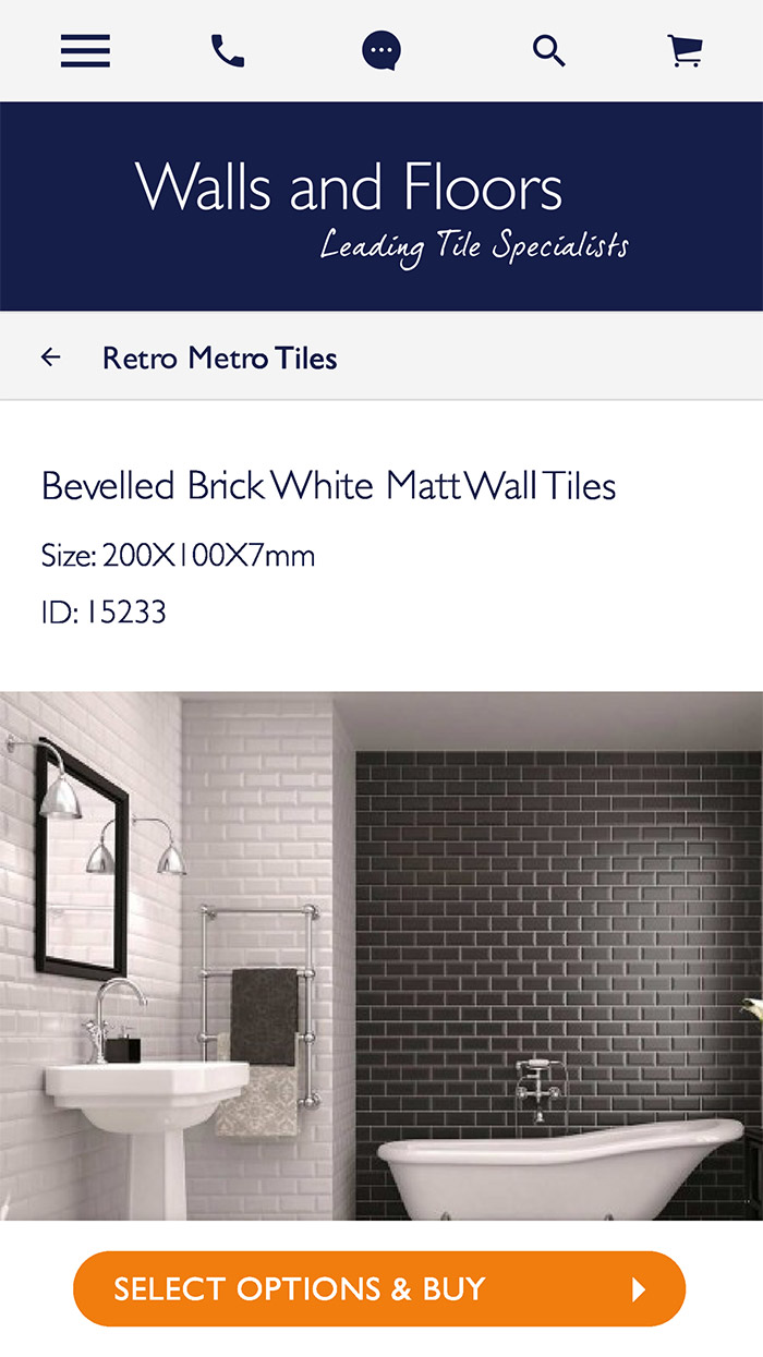 phone view of a product page